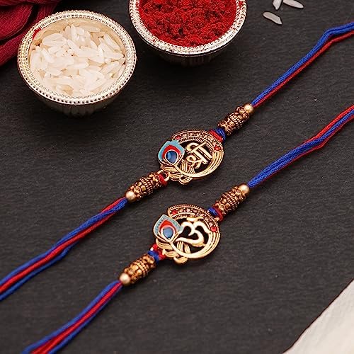 CraftVatika Metal Designer Rakhi For Brother Bhaiya